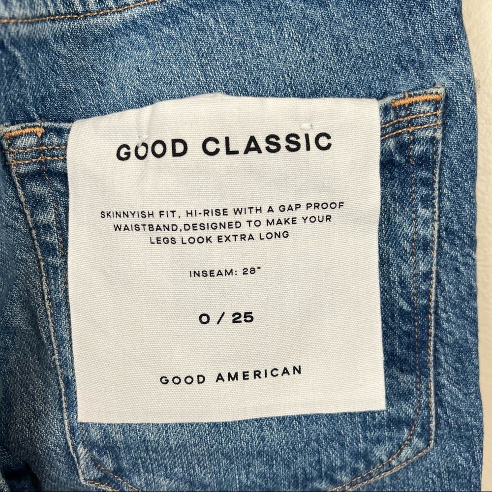 NEW Good American Blue568 in Size 0/25 - Picture 6 of 10